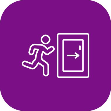 Kapı simgesi, vektör illüstrasyonu