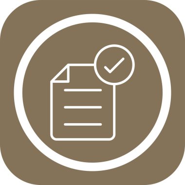 Denetim listesi düz kare vektör simgesi