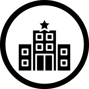 Bina. Web simgesi basit tasarım