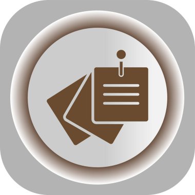 Güzel Belge Vektörü Kabartma Simgesi