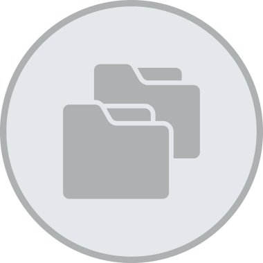 dizin klasörü simgesi ana hat biçiminde