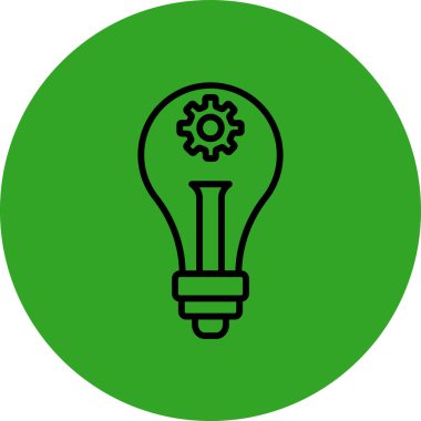 ampul simgesi vektör illüstrasyonu