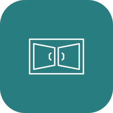 Kitap simgesinin vektör illüstrasyonu