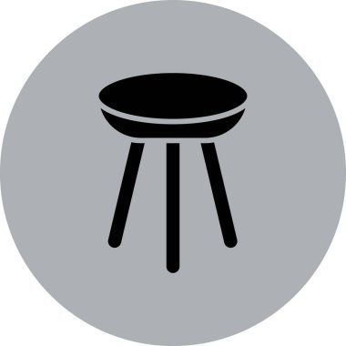 Barbekü. Web simgesi basit illüstrasyon