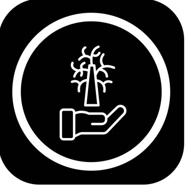 ağaç simgesi vektör illüstrasyonu