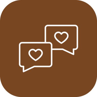 Sohbet simgesi vektör illüstrasyonu