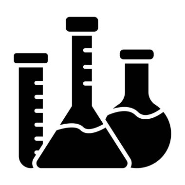 lab matara simgesi, vektör illüstrasyonu