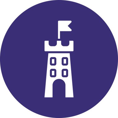 kale ikonu vektör illüstrasyonu