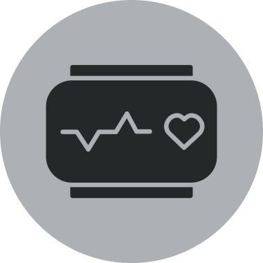 vektör kalp hızı simgesi