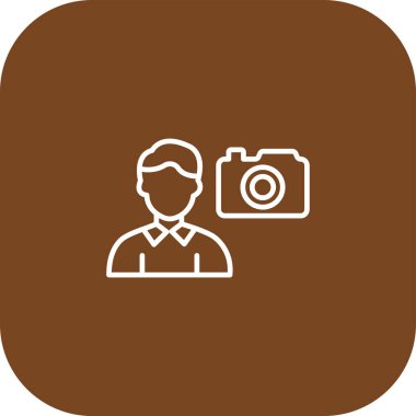 fotoğrafçı simgesi vektörü