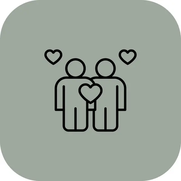 İlişki web simgesi, vektör illüstrasyonu