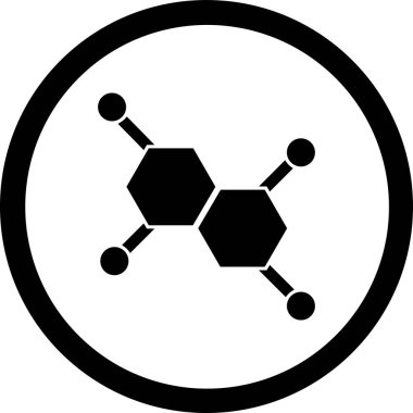 kimyasal formül simgesi, vektör illüstrasyonu
