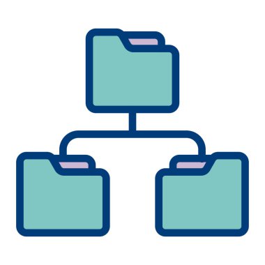 dosya paylaşım ikonu vektör illüstrasyonu