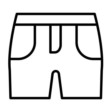 pantolon simgesi vektör illüstrasyonu
