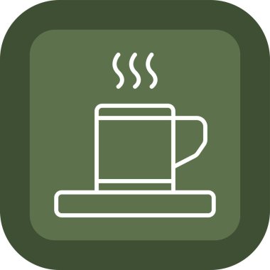 Çay fincanı. Web simgesi