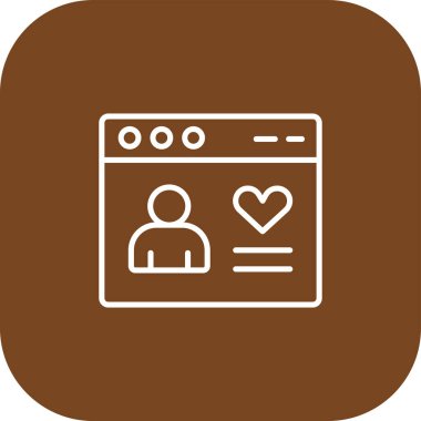 illustration of love icon