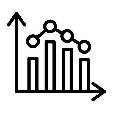 Bar çizelgesi. Web simgesi vektör illüstrasyonu