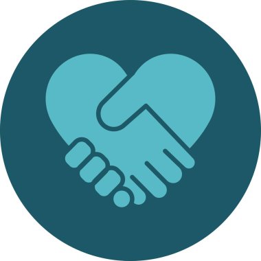 Kalp. Web simgesi basit illüstrasyon