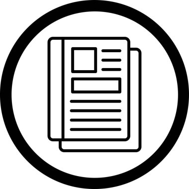 belge simgesi vektör illüstrasyonu