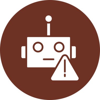 Robot simgesi, vektör çizimi