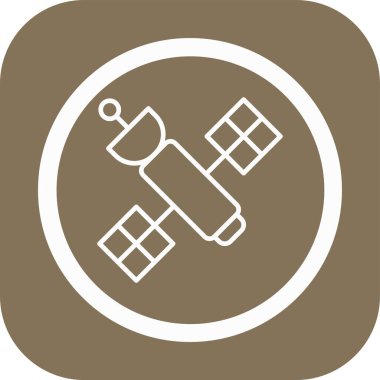 Uydunun simgesi. ince daire tasarımı. vektör illüstrasyonu.