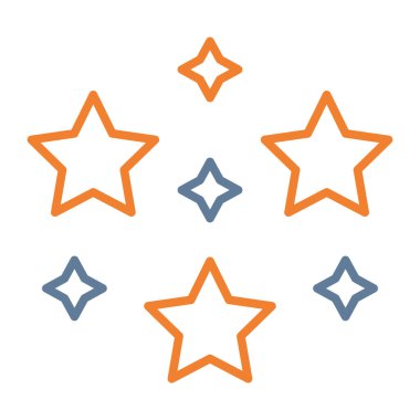 Yıldızlar. Web simgesi basit illüstrasyon