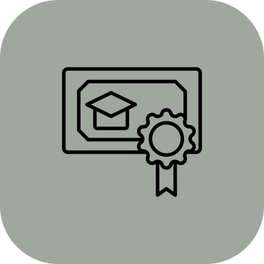 vektör çizim tasarım eğitim simgesinin