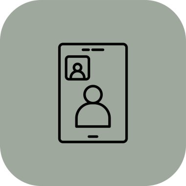 Soyut arkaplanda kullanıcı simgesi izole edildi