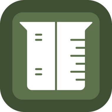 Test tübü simgesinin vektör illüstrasyonu