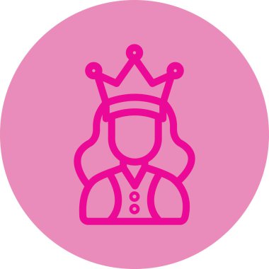 Kadın simgesinin vektör illüstrasyonu