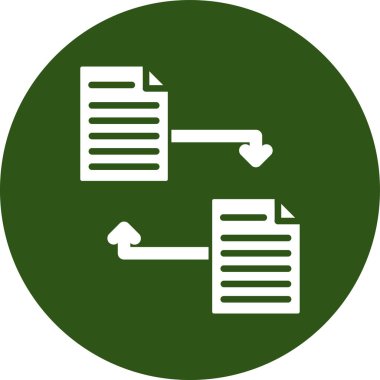 Dosya biçim simgesinin vektör illüstrasyonu