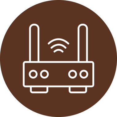 Modern b 'nin vektör illüstrasyonu radyo simgesinden yoksundur