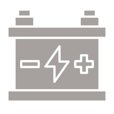 pil şarjı simgesi ana hat biçiminde