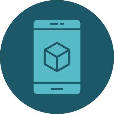 Karton kutulu cep telefonu. Basit resimleme