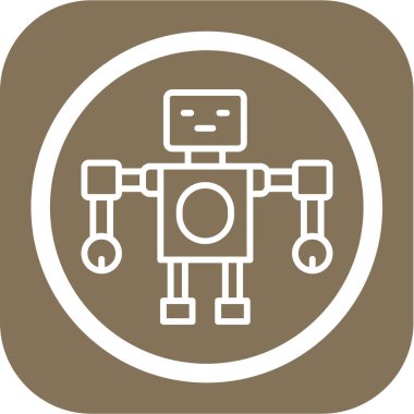 Robot simgesi, vektör çizimi