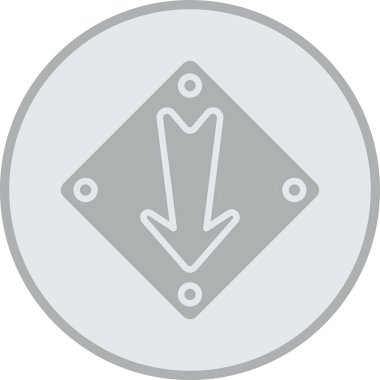 ok yönü sağ simgesi ana hat biçiminde