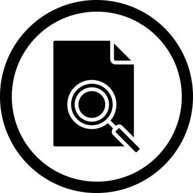 Belge simgesinin vektör illüstrasyonu