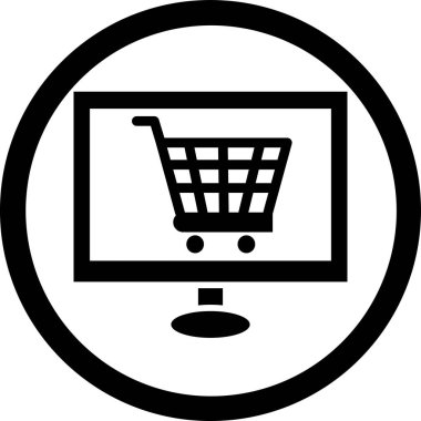 Alışveriş simgesinin vektör illüstrasyonu