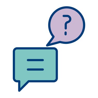 Soru işaretli sohbet iletisi