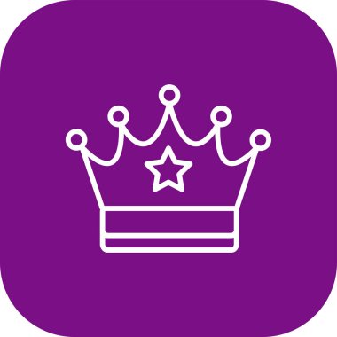 taç simgesi vektör illüstrasyonu