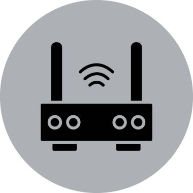 Wi-fi yönlendirici vektör illüstrasyonu