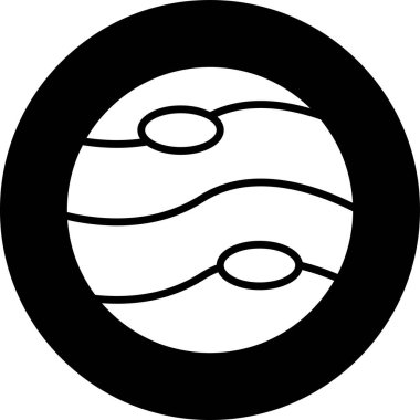 Bir cankurtaran simgesinin vektör illüstrasyonu