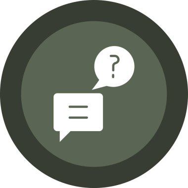 baloncuk sohbet simgesi Doldurulmuş dış hat biçimi