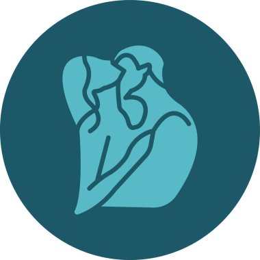 Kalp. Web simgesi basit illüstrasyon