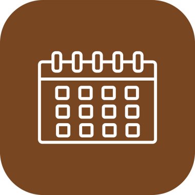 Takvim simgesi, vektör çizimi