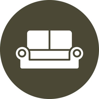 kanepe ikonu vektör illüstrasyonu