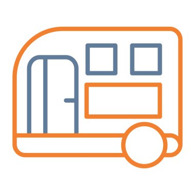 tren simgesi vektör illüstrasyonu