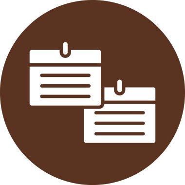 belge simgesi vektör illüstrasyonu