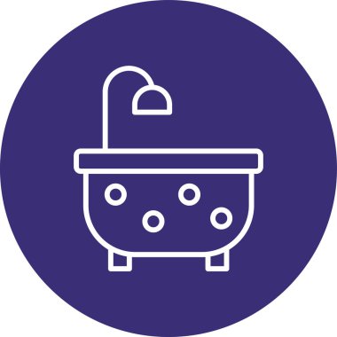 Bir kova simgesinin vektör illüstrasyonu