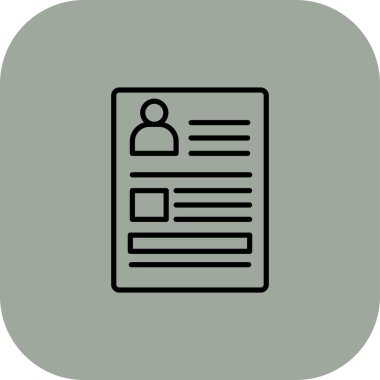 Belge. Web simgesi basit illüstrasyon